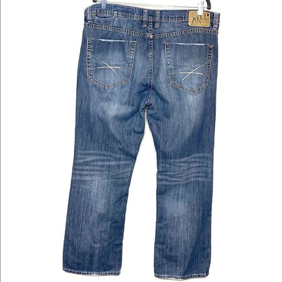 T.k. Axel medium wash slim straight jeans size 32 X 32 - Picture 4 of 16